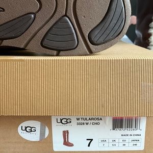 Natural shearling tall boots by UGG (knee high)